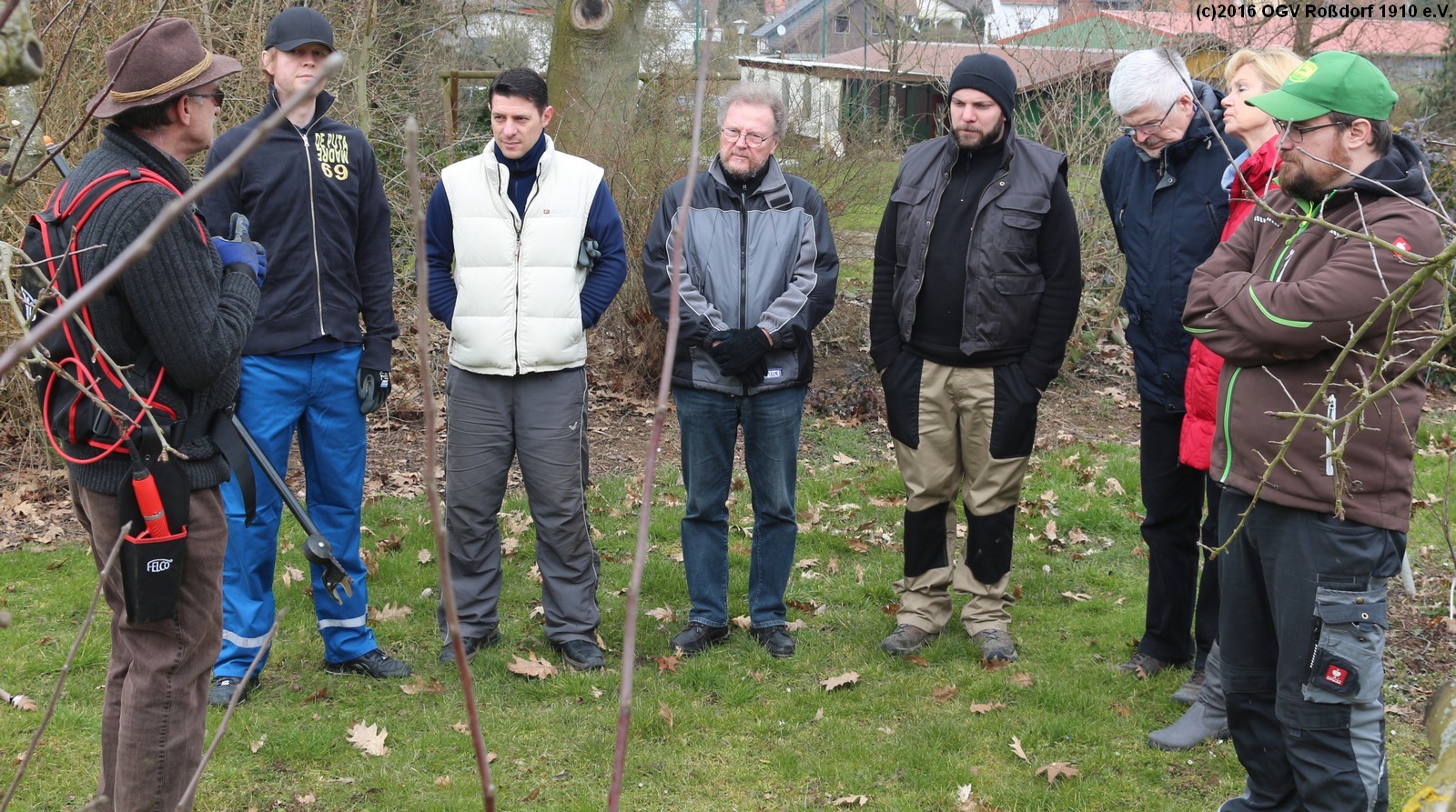 Anwesende beim Winterschnittkurs am 12. Mrz 2016